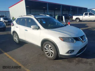 2014 Nissan Rogue SL with VIN 5N1AT2MTXEC855382, listed as a IAAI auction lot 41774830 with 157,096 mi miles. Bid and sale history available at carsss.com. Image 1.