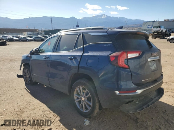2023 GMC Terrain SLT with VIN 3GKALVEG9PL173483, listed as a Copart auction lot 43944655 with Not Provided miles and Salvage Title. Bid and sale history available at carsss.com. Image 2.