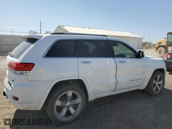 2014 Jeep Grand Cherokee Overland with VIN 1C4RJFCT7EC105296, listed as a Copart auction lot 50822775 with 180,067 mi miles and Salvage Title. Bid and sale history available at DreamBid. Image 3.