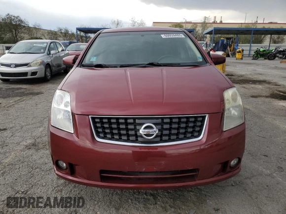 2008 Nissan Sentra S with VIN 3N1AB61E28L612939, listed as a Copart auction lot 60059405 with 129,320 mi miles and Salvage title. Bid and sale history available at DreamBid. Image 5.