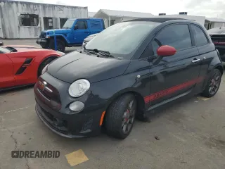 2013 FIAT 500 Abarth with VIN 3C3CFFJH4DT670375, listed as a Copart auction lot 74307284 with 0 mi miles and Salvage Title. Bid and sale history available at carsss.com. Image 1.