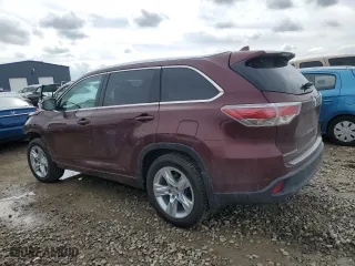 2015 Toyota Highlander Limited with VIN 5TDDKRFH5FS220558, listed as a Copart auction lot 50641505 with 62,447 mi miles and Salvage Title. Bid and sale history available at carsss.com. Image 2.