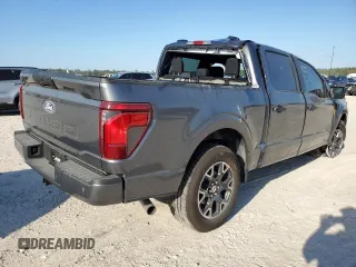 2024 Ford F-150 STX with VIN 1FTEW2K5XRKE50524, listed as a Copart auction lot 77297264 with 4,804 mi miles and Salvage Title. Bid and sale history available at carsss.com. Image 3.