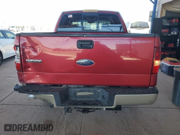 2008 Ford F-150 XLT with VIN 1FTPW12598FA21188, listed as a Copart auction lot 53971565 with 151,522 mi miles and Salvage Title. Bid and sale history available at carsss.com. Image 6.