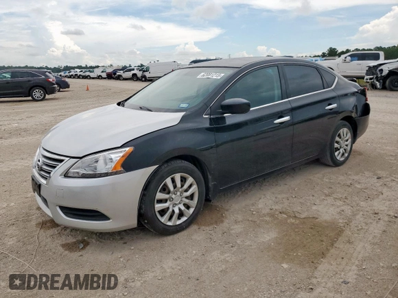 2014 Nissan Sentra SV with VIN 1N4AB7AP8EN853992, listed as a Copart auction lot 62081215 with 161,682 mi miles and Salvage title. Bid and sale history available at DreamBid. Image 1.