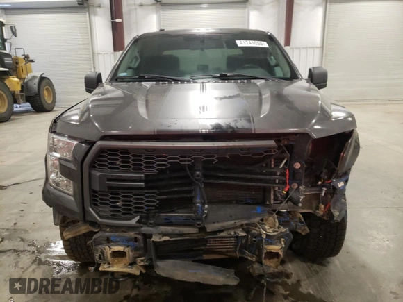2017 Ford F-150 XL with VIN 1FTEW1EP3HKD59441, listed as a Copart auction lot 41741055 with 155,149 mi miles and Salvage Title. Bid and sale history available at carsss.com. Image 5.