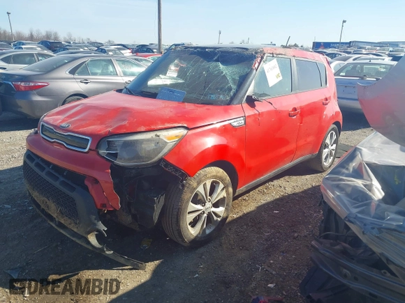 2014 Kia Soul + with VIN KNDJP3A57E7738520, listed as a IAAI auction lot 41761602 with 91,138 mi miles. Bid and sale history available at carsss.com. Image 17.