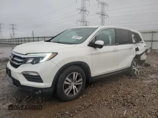 2016 Honda Pilot EX-L z VIN 5FNYF6H81GB097381, wystawiony jako Copart lot #49595535 z przebiegiem 131 662 mil mil oraz Szkoda całkowita • Salvage title. Historia ofert i sprzedaży dostępna na DreamBid. Obrazek 1.