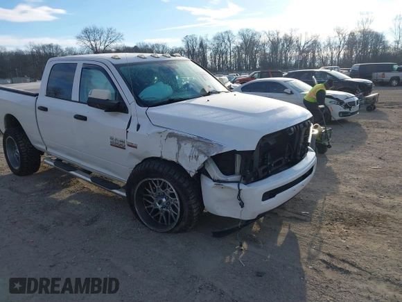 2018 Ram 2500 Tradesman with VIN 3C6UR5CJ3JG102535, listed as a IAAI auction lot 41299914 with 90,619 mi miles and . Bid and sale history available at DreamBid. Image 1.