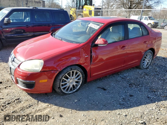 2008 Volkswagen Jetta Wolfsburg Edition z VIN 3VWRJ71K48M127241, wystawiony jako Copart lot #83201434 z przebiegiem 158 145 mil mil oraz Szkoda całkowita • Salvage title. Historia ofert i sprzedaży dostępna na DreamBid. Obrazek 1.