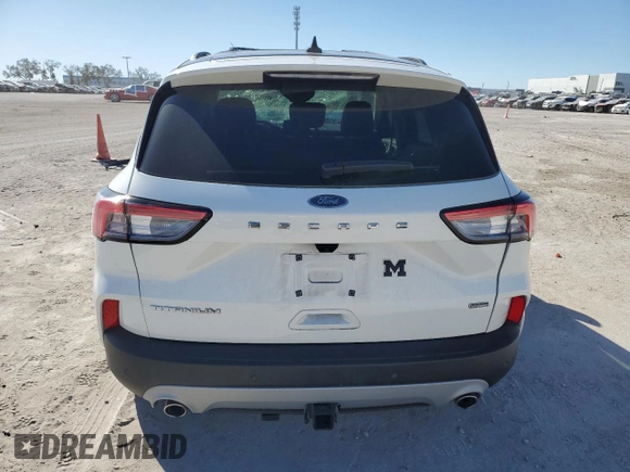 2022 Ford Escape Titanium Plug-In Hybrid with VIN 1FMCU0LZ2NUB80380, listed as a Copart auction lot 80961924 with 7,858 mi miles and Salvage title. Bid and sale history available at DreamBid. Image 6.