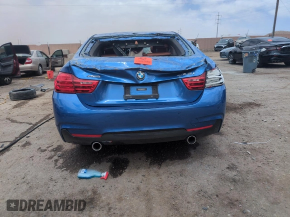 2016 BMW 4 Series 435i xDrive with VIN WBA4B3C51GG528052, listed as a Copart auction lot 53323445 with Not provided miles and Non repairable. Bid and sale history available at DreamBid. Image 6.