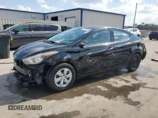 2016 Hyundai Elantra SE with VIN 5NPDH4AEXGH678344, listed as a Copart auction lot 57878685 with Not provided miles and Salvage title. Bid and sale history available at DreamBid. Image 1.