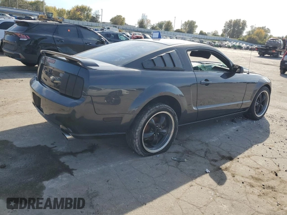 2007 Ford Mustang GT Deluxe with VIN 1ZVHT82H975240198, listed as a Copart auction lot 77448694 with Not Provided miles and Salvage Title. Bid and sale history available at carsss.com. Image 3.
