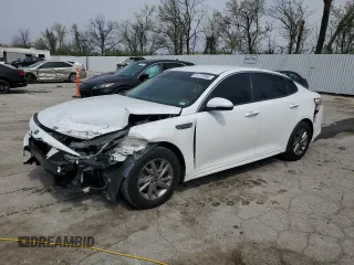 2019 Kia Optima LX z VIN 5XXGT4L3XKG320057, wystawiony jako Copart lot #51272565 z przebiegiem 110 312 mil mil oraz Szkoda całkowita • Salvage title. Historia ofert i sprzedaży dostępna na DreamBid. Obrazek 1.