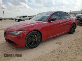 2020 Alfa Romeo Giulia with VIN ZARFAMAN7L7638353, listed as a Copart auction lot 54167255 with Not provided miles and Salvage title. Bid and sale history available at DreamBid. Image 1.