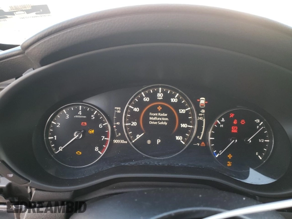 2019 Mazda Mazda3 Hatchback w/Preferred Pkg with VIN JM1BPBMM6K1122341, listed as a Copart auction lot 45672615 with 90,930 mi miles and Salvage Title. Bid and sale history available at carsss.com. Image 9.