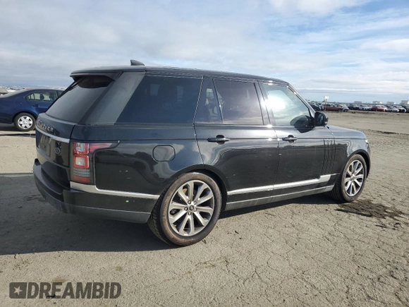 2017 Land Rover Range Rover with VIN SALGR2FV4HA346814, listed as a Copart auction lot 46533285 with 91,818 mi miles and Clean title. Bid and sale history available at DreamBid. Image 3.