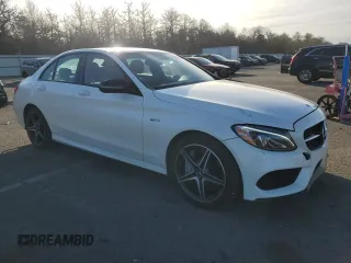 2017 Mercedes-Benz C 43 AMG with VIN 55SWF6EB3HU192418, listed as a Copart auction lot 45263235 with 117,738 mi miles and Salvage Title. Bid and sale history available at DreamBid. Image 4.