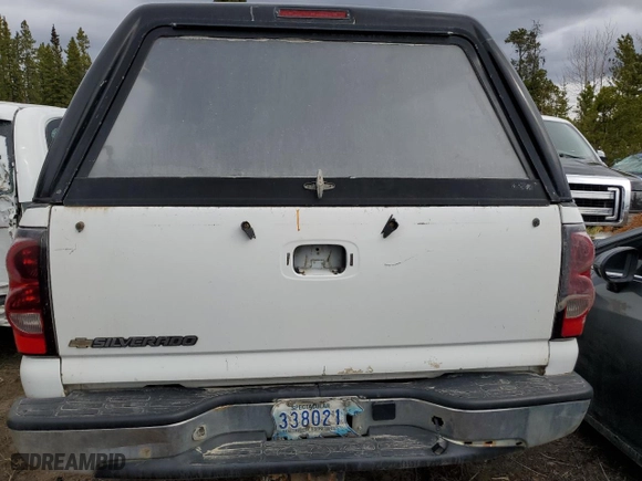 2006 Chevrolet Silverado 1500 LT3 with VIN 1GCEK19B56Z242507, listed as a Copart auction lot 87653875 with 0 mi miles and Salvage Title. Bid and sale history available at carsss.com. Image 6.