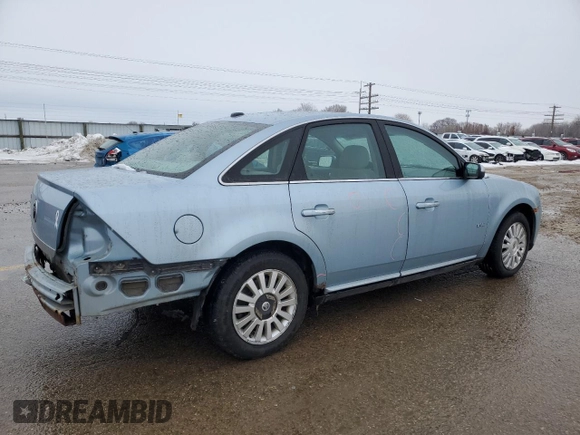 2008 Mercury Sable with VIN 1MEHM40W08G627317, listed as a Copart auction lot 45361995 with 194,506 mi miles and Salvage title. Bid and sale history available at DreamBid. Image 3.