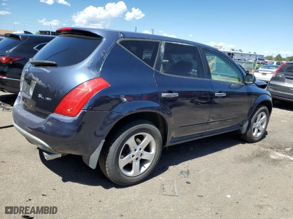 2004 Nissan Murano SL with VIN JN8AZ08W34W320018, listed as a Copart auction lot 67691304 with 162,642 mi miles and Salvage Title. Bid and sale history available at carsss.com. Image 3.