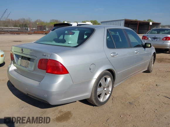 2007 Saab 9-5 Aero with VIN YS3EH49G373524055, listed as a IAAI auction lot 41902061 with 163,094 mi miles. Bid and sale history available at carsss.com. Image 4.