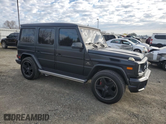 2016 Mercedes-Benz G-Class AMG G 63 with VIN WDCYC7DF9GX255095, listed as a Copart auction lot 46145585 with 78,847 mi miles and Salvage Title. Bid and sale history available at carsss.com. Image 4.