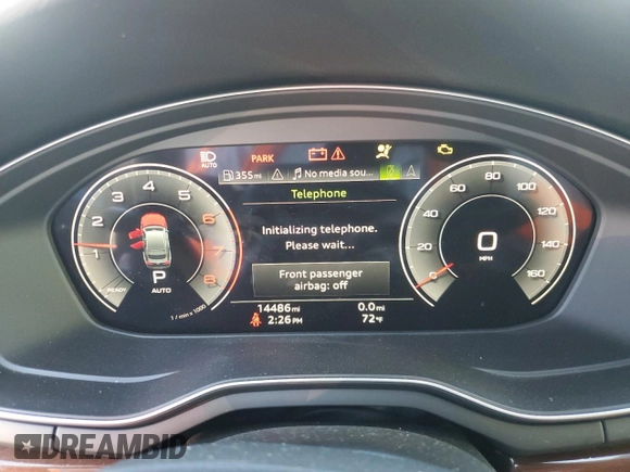 2023 Audi A5 Sportback Premium Plus with VIN WAUCBCF56PA007693, listed as a Copart auction lot 82938034 with 14,486 mi miles and Salvage Title. Bid and sale history available at carsss.com. Image 9.