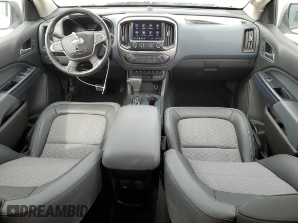 2021 Chevrolet Colorado 2WD Z71 with VIN 1GCGSDEN1M1200745, listed as a Copart auction lot 45241485 with 44,863 mi miles and Salvage title. Bid and sale history available at DreamBid. Image 8.