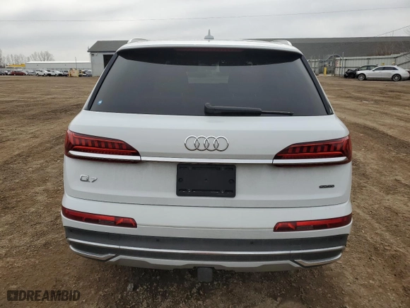 2021 Audi Q7 Premium with VIN WA1AXAF70MD023877, listed as a Copart auction lot 49084005 with 28,431 mi miles and Non Repairable. Bid and sale history available at carsss.com. Image 6.