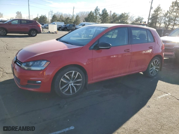 2016 Volkswagen Golf TSI SE with VIN 3VW217AU7GM013686, listed as a Copart auction lot 70917842 with 96,155 mi miles. Bid and sale history available at carsss.com. Image 1.