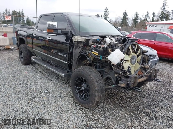 2018 GMC Sierra 2500HD SLT with VIN 1GT12TEY4JF203731, listed as a IAAI auction lot 41858306 with 86,931 mi miles. Bid and sale history available at carsss.com. Image 1.