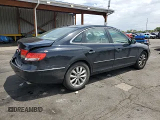 2008 Hyundai Azera GLS with VIN KMHFC46D68A319357, listed as a Copart auction lot 58427035 with 159,191 mi miles and Salvage title. Bid and sale history available at DreamBid. Image 3.