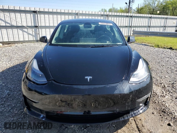 2022 Tesla Model 3 with VIN 5YJ3E1EAXNF286180, listed as a Copart auction lot 52299105 with 129,824 mi miles and Clean Title. Bid and sale history available at carsss.com. Image 5.