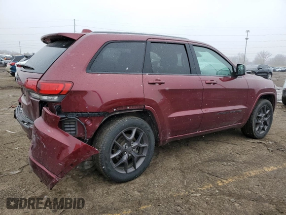 2021 Jeep Grand Cherokee Limited X with VIN 1C4RJFBG5MC801352, listed as a Copart auction lot 48325285 with 34,435 mi miles and Clean title. Bid and sale history available at DreamBid. Image 3.