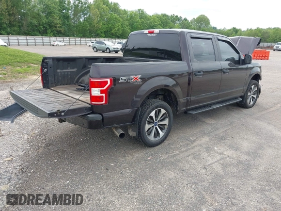 2020 Ford F-150 XL with VIN 1FTEW1EP3LFC56067, listed as a IAAI auction lot 42132791 with 103,357 mi miles and . Bid and sale history available at DreamBid. Image 4.