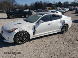 2018 Kia Stinger Premium with VIN KNAE25LA9J6014489, listed as a Copart auction lot 41437855 with 46,091 mi miles and Salvage Title. Bid and sale history available at DreamBid. Image 1.
