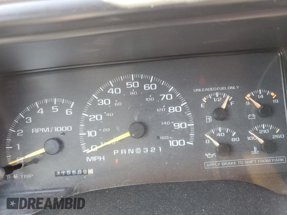 1999 Chevrolet Suburban with VIN 1GNGK26J3XJ386171, listed as a Copart auction lot 43266315 with 315,589 mi miles and Salvage Title. Bid and sale history available at carsss.com. Image 9.