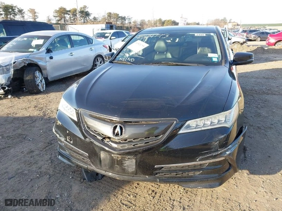 2015 Acura TLX V6 Tech with VIN 19UUB2F55FA004253, listed as a IAAI auction lot 41524795 with NaN miles. Bid and sale history available at carsss.com. Image 6.