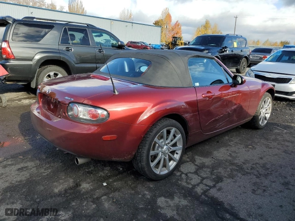 2006 Mazda MX-5 Miata Touring with VIN JM1NC25F260116122, listed as a Copart auction lot 80797644 with NaN miles and Salvage Title. Bid and sale history available at carsss.com. Image 3.
