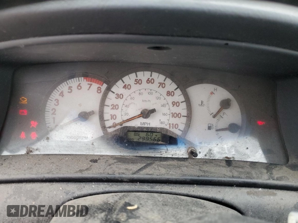 2003 Toyota Corolla CE with VIN 1NXBR32E63Z126266, listed as a Copart auction lot 50614875 with 288,566 mi miles and Salvage Title. Bid and sale history available at DreamBid. Image 9.