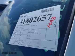 2019 Toyota 4Runner SR5 with VIN JTEBU5JR1K5730492, listed as a IAAI auction lot 41802657 with 60,952 mi miles. Bid and sale history available at carsss.com. Image 17.