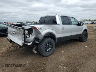 2014 Ford F-150 XL with VIN 1FTFW1EF4EKG43877, listed as a Copart auction lot 55682295 with 166,229 mi miles and Salvage title. Bid and sale history available at DreamBid. Image 3.