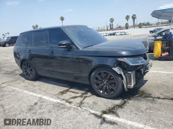 2022 Land Rover Range Rover Westminster with VIN SALGS2SE0NA467815, listed as a Copart auction lot 62197595 with 17,094 mi miles and Salvage title. Bid and sale history available at DreamBid. Image 4.