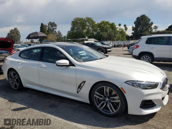 2023 BMW 8 Series 840i with VIN WBAGV4C01PCL65666, listed as a Copart auction lot 47543754 with 31,703 mi miles and . Bid and sale history available at DreamBid. Image 4.