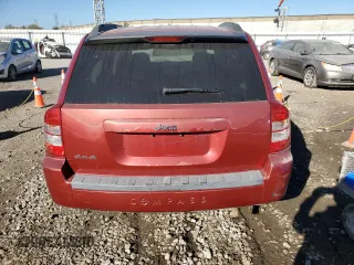 2008 Jeep Compass Sport with VIN 1J8FF47WX8D621561, listed as a Copart auction lot 51080125 with 170,832 mi miles and Salvage Title. Bid and sale history available at carsss.com. Image 6.
