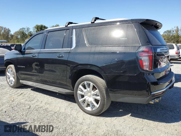 2022 Chevrolet Suburban High Country with VIN 1GNSKGKL3NR199753, listed as a Copart auction lot 75848294 with 44,486 mi miles and Salvage Title. Bid and sale history available at DreamBid. Image 2.