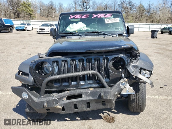 2020 Jeep Wrangler Unlimited Sport S with VIN 1C4HJXDN9LW164413, listed as a Copart auction lot 55100385 with 63,816 mi miles and Salvage title. Bid and sale history available at DreamBid. Image 5.