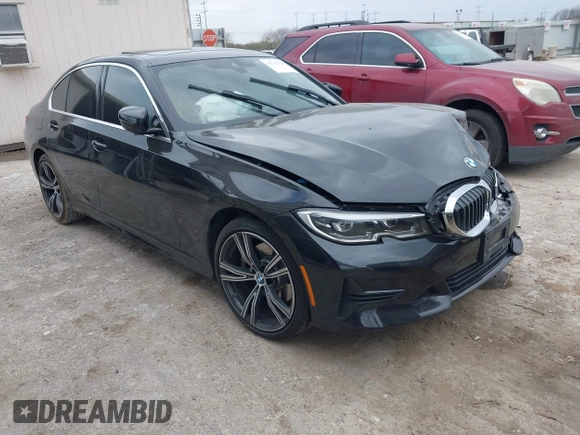 2022 BMW 3 Series 330i with VIN 3MW5R1J08N8C37393, listed as a IAAI auction lot 41712629 with 37,423 mi miles and . Bid and sale history available at DreamBid. Image 1.